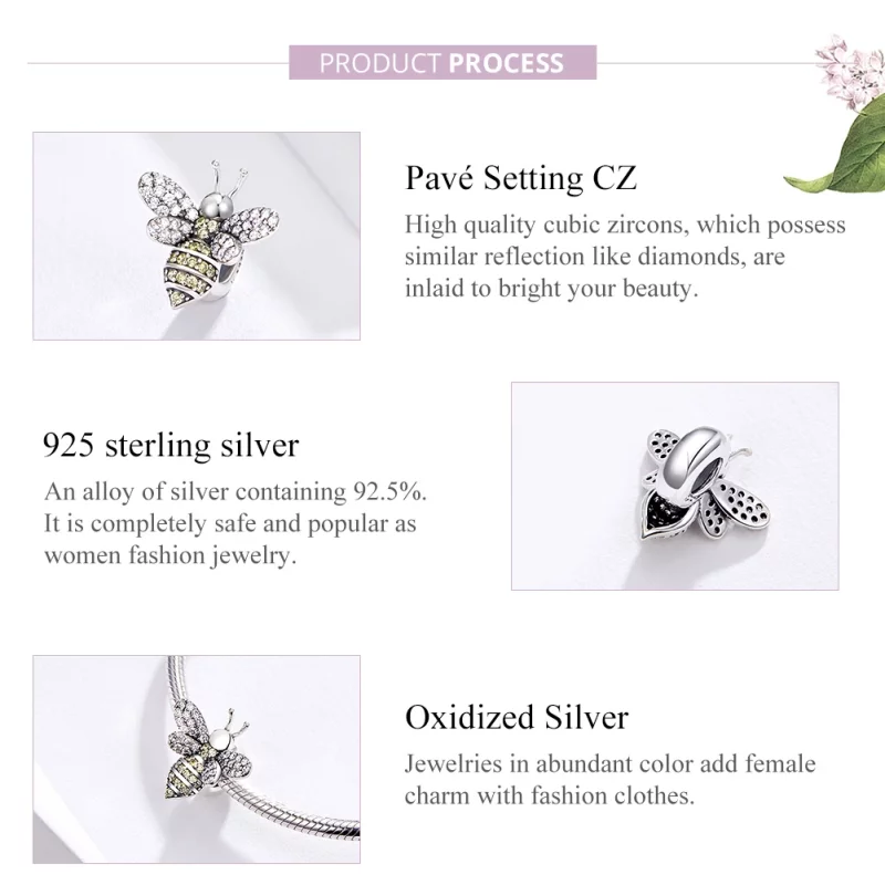 (image pour) Charm Style PANDORA abeille - SCC1194 - Afficher 4