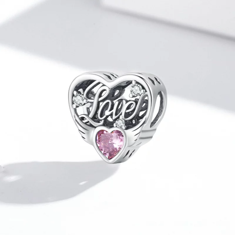 (image pour) Charm style Pandora ailes d'amour - BSC528 - Afficher 2