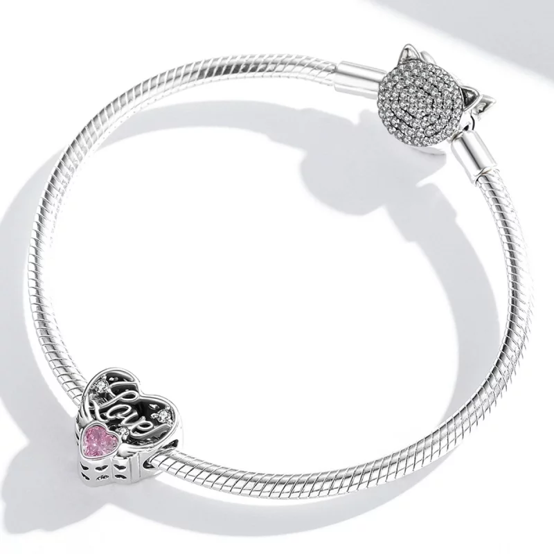(image pour) Charm style Pandora ailes d'amour - BSC528 - Afficher 3