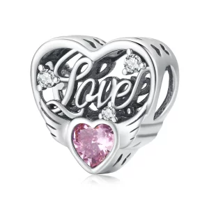 Charm style Pandora ailes d'amour - BSC528 (image pour) Charm style Pandora ailes d'amour - BSC528