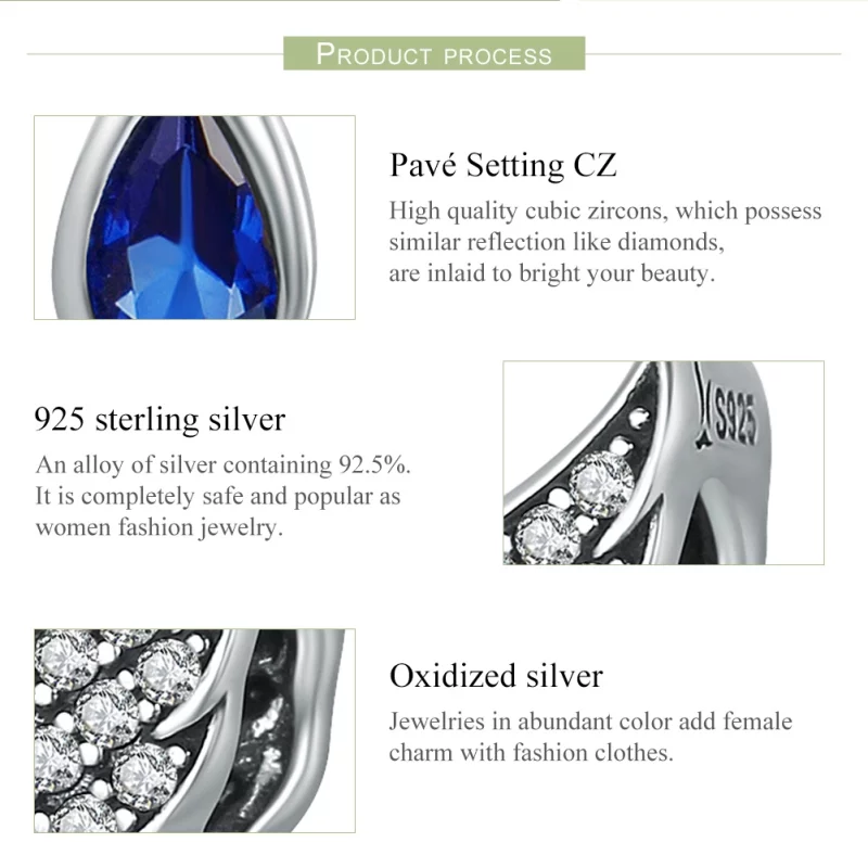 (image pour) Charm Style PANDORA Ailes d'anges - SCC481 - Afficher 6