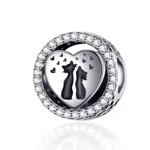 (image pour) Charm Style PANDORA Amour de chat - SCC1188