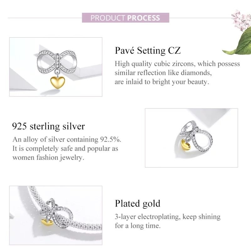 (image pour) Charm Style PANDORA Amour infini - SCC1300 - Afficher 2