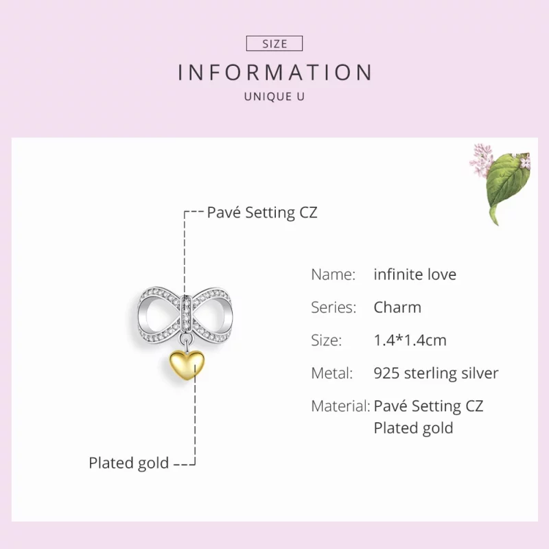(image pour) Charm Style PANDORA Amour infini - SCC1300 - Afficher 4