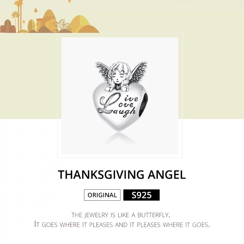 (image pour) Charm Style PANDORA Ange de Thanksgiving - SCC1633 - Afficher 6