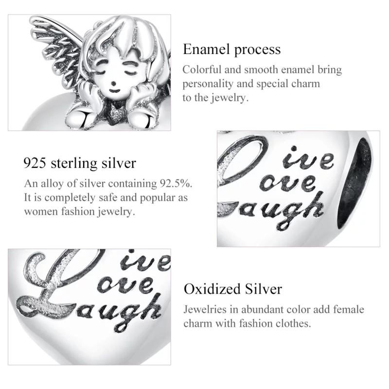 (image pour) Charm Style PANDORA Ange de Thanksgiving - SCC1633 - Afficher 7