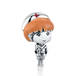 (image pour) Charm Style PANDORA Ange en blanc - Infirmière - SCC1548