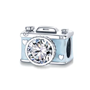 (image pour) Charm Style PANDORA Appareil photo bleu - BSC264