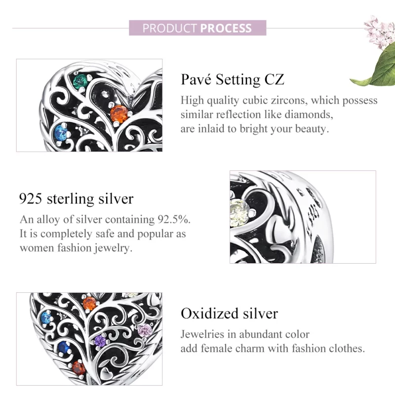 (image pour) Charm Style PANDORA Arbre de la vie - SCC1608 - Afficher 8