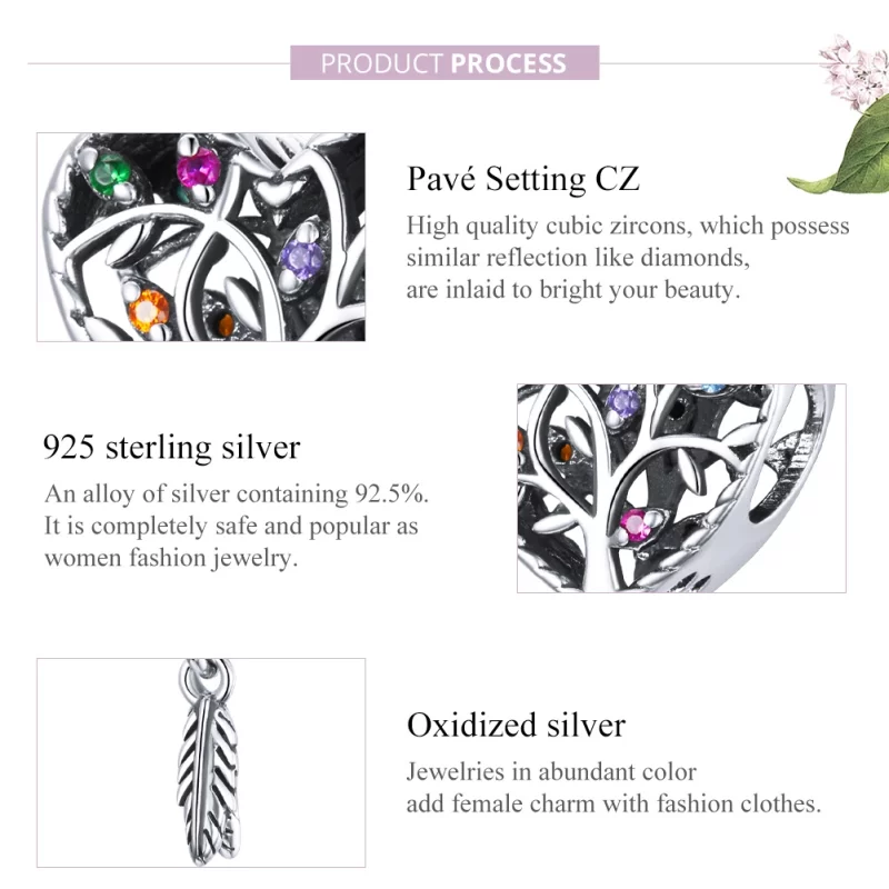 (image pour) Charm Style PANDORA Arbre de la vie - SCC1768 - Afficher 8