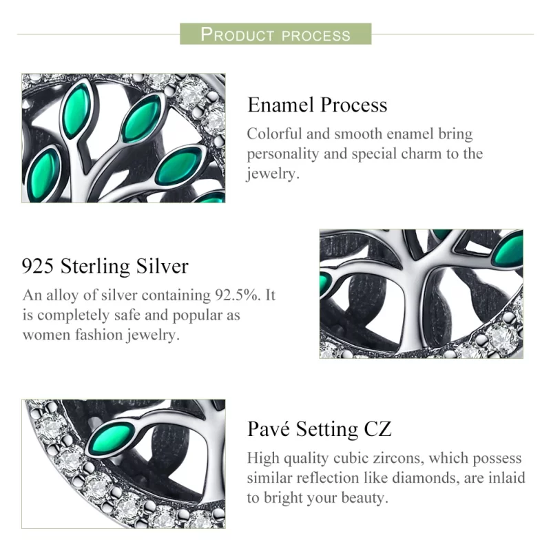 (image pour) Charm Style PANDORA Arbre de vie - SCC1095 - Afficher 4