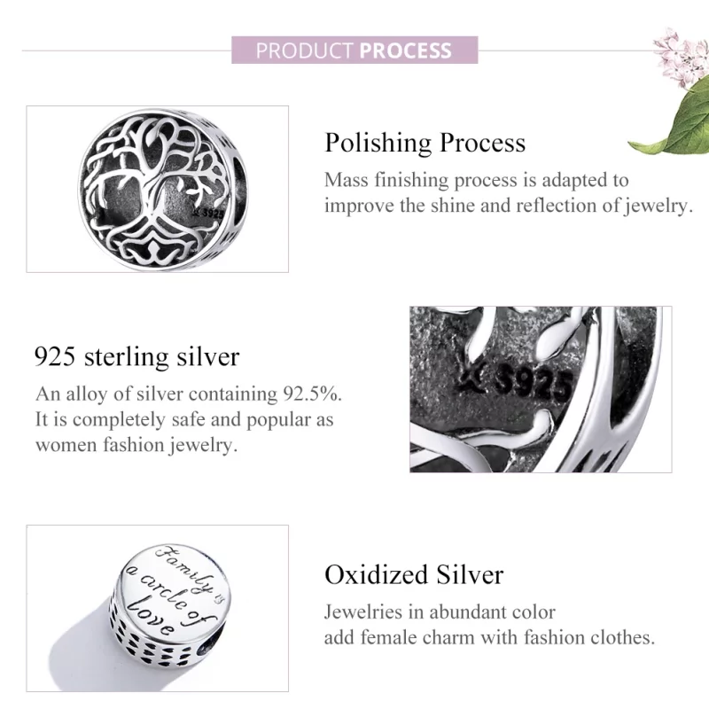 (image pour) Charm Style PANDORA Arbre de vie - SCC1457 - Afficher 8