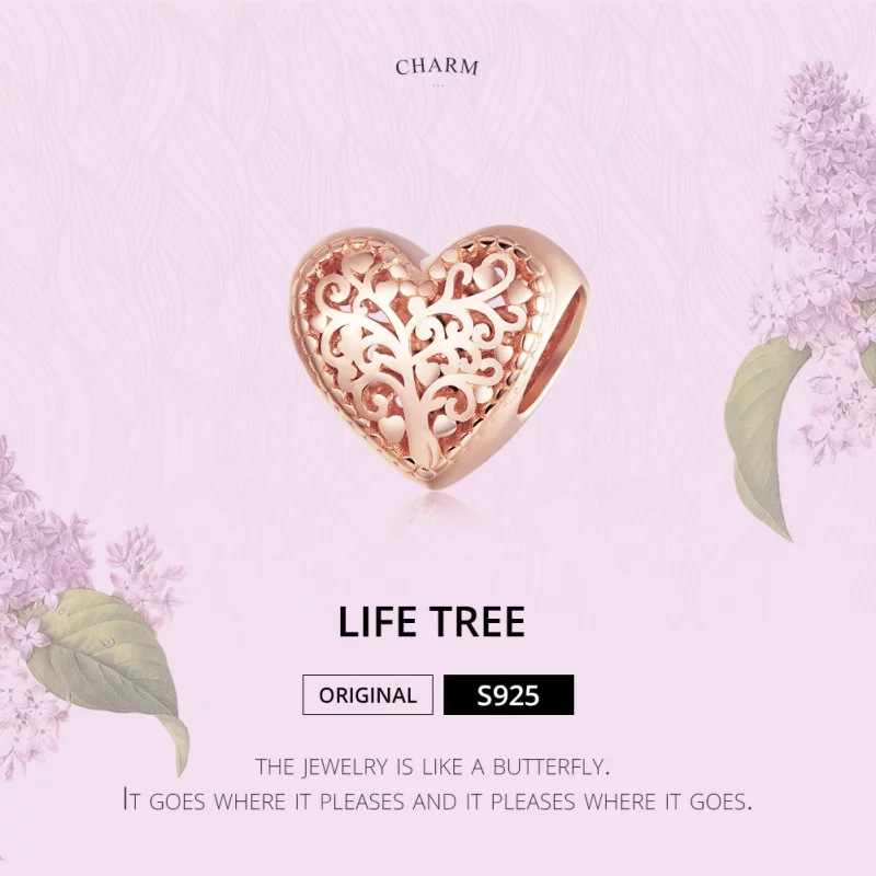 (image pour) Charm Style PANDORA Arbre Généalogique des Roses - BSC215 - Afficher 6