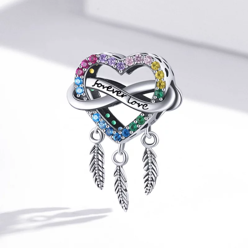 (image pour) Charm style Pandora attrape-rêves Amour - BSC506 - Afficher 2