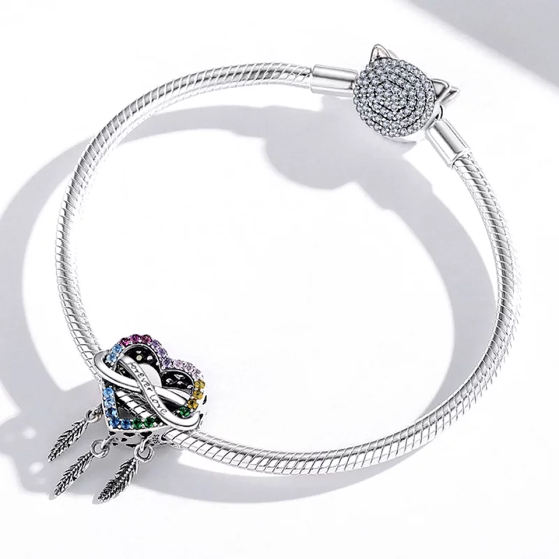 (image pour) Charm style Pandora attrape-rêves Amour - BSC506 - Afficher 3