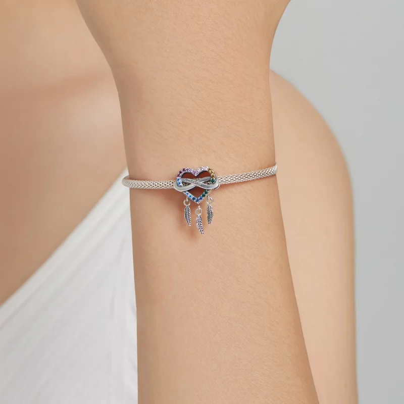 (image pour) Charm style Pandora attrape-rêves Amour - BSC506 - Afficher 4