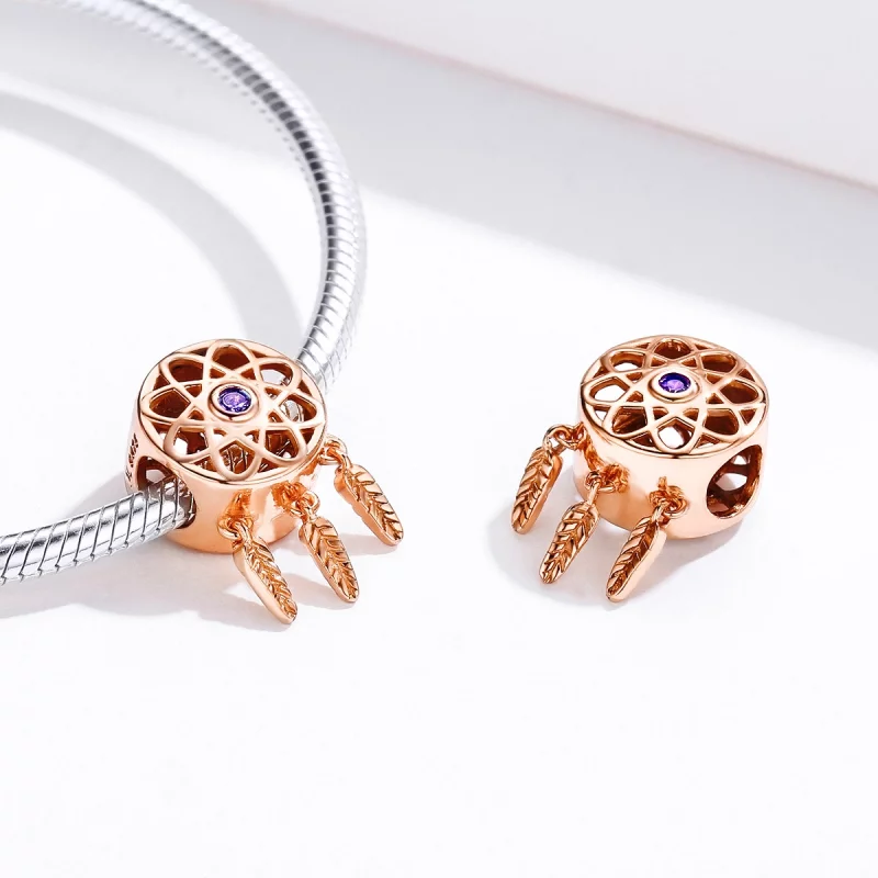 (image pour) Charm Style PANDORA Attrape Rêves Or Rose - SCC330-C - Afficher 2