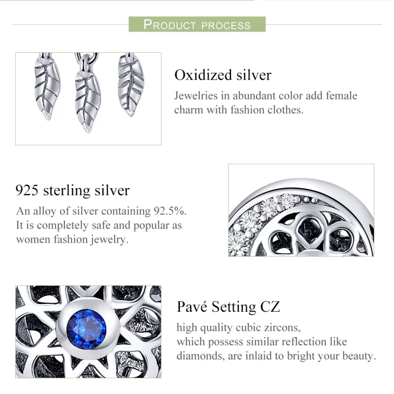 (image pour) Charm Style PANDORA Attrape-rêves spirituel - SCC718 - Afficher 7