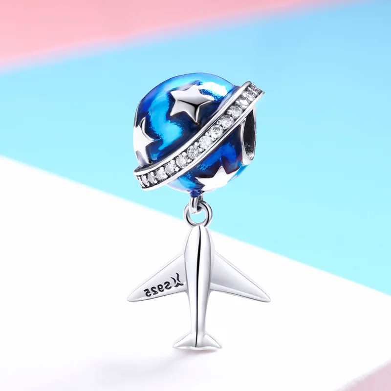 (image pour) Charm Style PANDORA Avion de rêve pour voyager - SCC887 - Afficher 2
