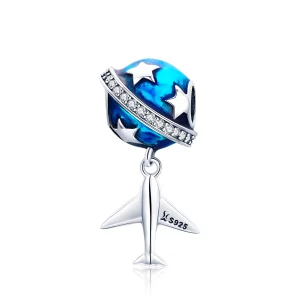 (image pour) Charm Style PANDORA Avion de rêve pour voyager - SCC887