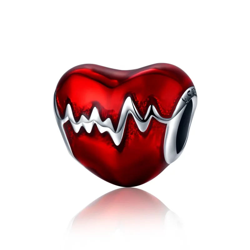 (image pour) Charm Style PANDORA Battement de coeur - SCC249 - Afficher 2