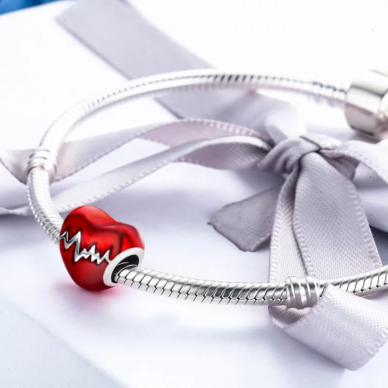 (image pour) Charm Style PANDORA Battement de coeur - SCC249 - Afficher 6