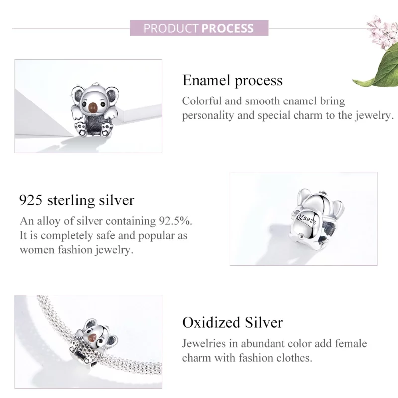 (image pour) Charm Style PANDORA Bébé Koala - SCC1304 - Afficher 2