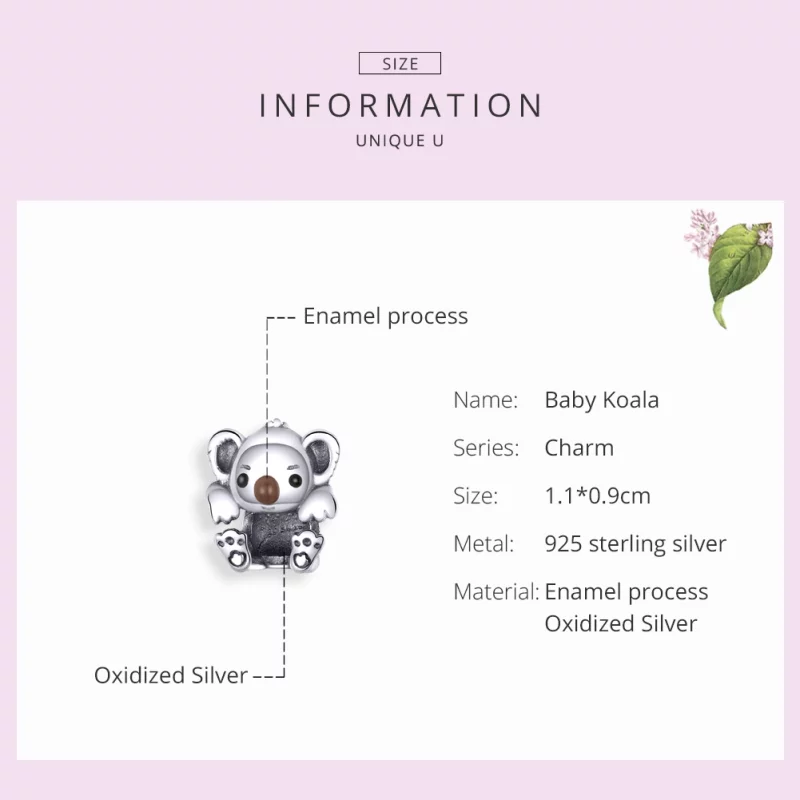 (image pour) Charm Style PANDORA Bébé Koala - SCC1304 - Afficher 4
