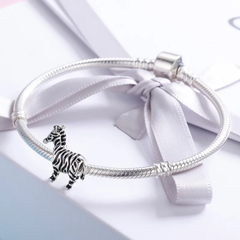 (image pour) Charm Style PANDORA Bel animal zèbre - SCC550 - Afficher 4