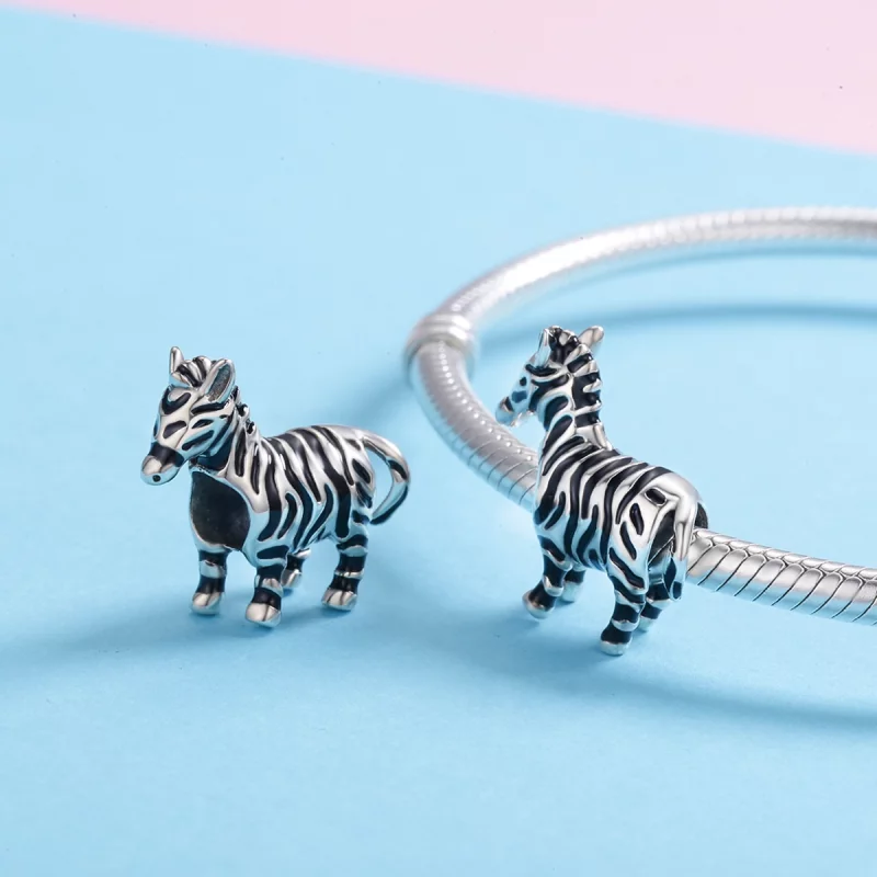 (image pour) Charm Style PANDORA Bel animal zèbre - SCC550 - Afficher 5