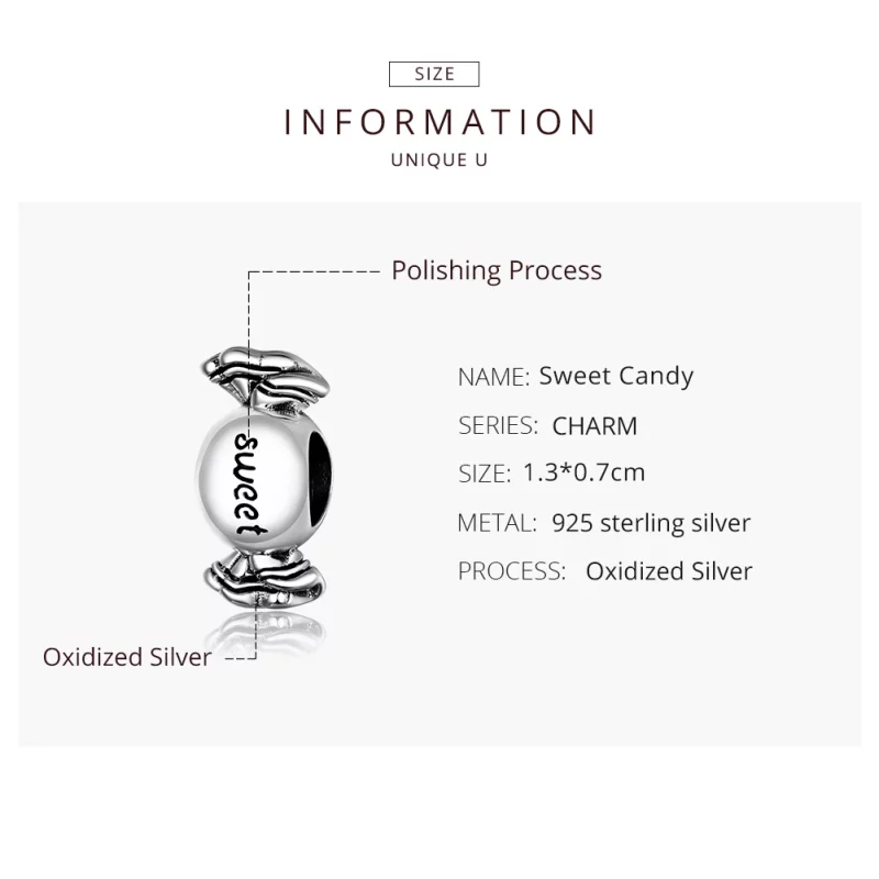 (image pour) Charm Style PANDORA Bonbon sucré - BSC353 - Afficher 8