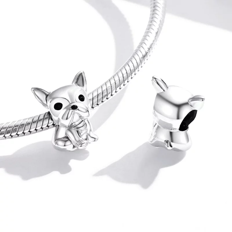 (image pour) Charm Style PANDORA Bouledogue français mignon - SCC1599 - Afficher 4