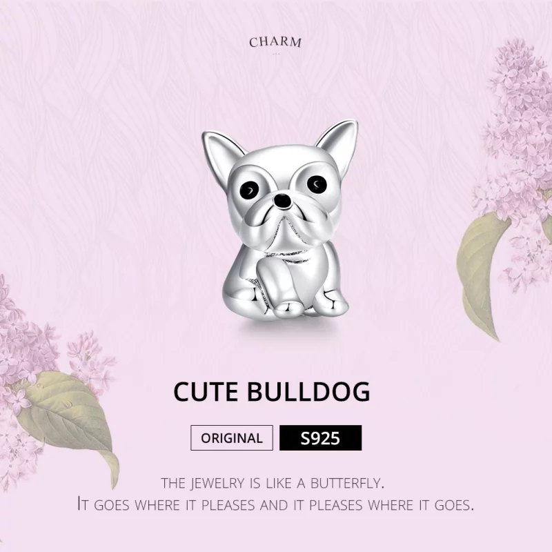 (image pour) Charm Style PANDORA Bouledogue français mignon - SCC1599 - Afficher 6