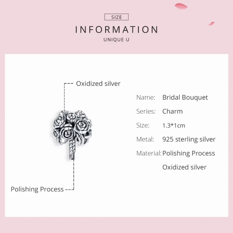 (image pour) Charm Style PANDORA Bouquet de la mariée - SCC1566 - Afficher 6