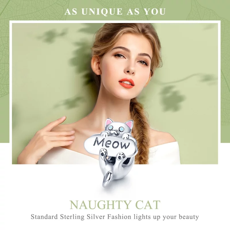 (image pour) Charm Style PANDORA Bouteille de parfum chat coquin - SCC874 - Afficher 6