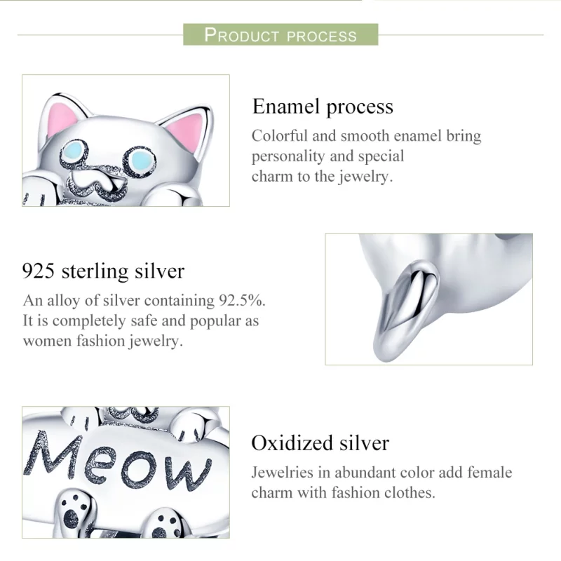 (image pour) Charm Style PANDORA Bouteille de parfum chat coquin - SCC874 - Afficher 7