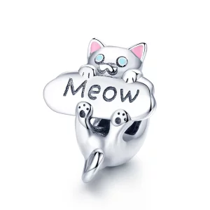 (image pour) Charm Style PANDORA Bouteille de parfum chat coquin - SCC874