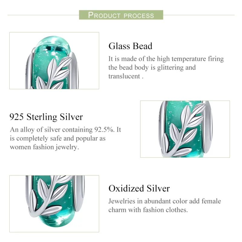 (image pour) Charm Style PANDORA Branches d'été - SCC863 - Afficher 7