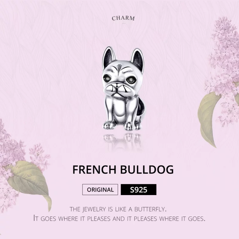 (image pour) Charm Style PANDORA Bulldog français - SCC1306 - Afficher 3