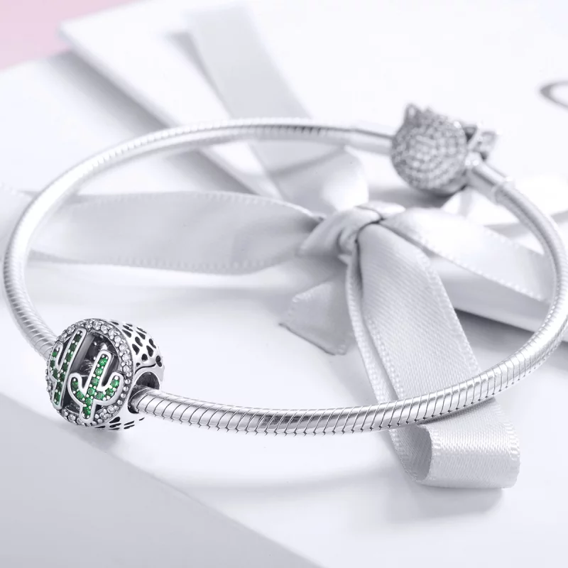 (image pour) Charm Style PANDORA Cactus Vert Vibrant - SCC918 - Afficher 3