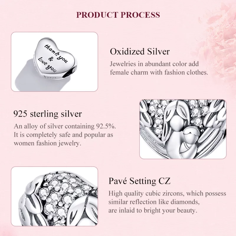 (image pour) Charm Style PANDORA Camées d'amour - SCC1462 - Afficher 7