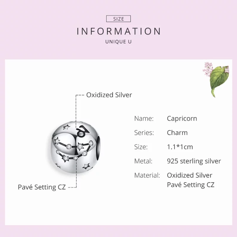 (image pour) Charm Style PANDORA Capricorne - SCC1218-10 - Afficher 5