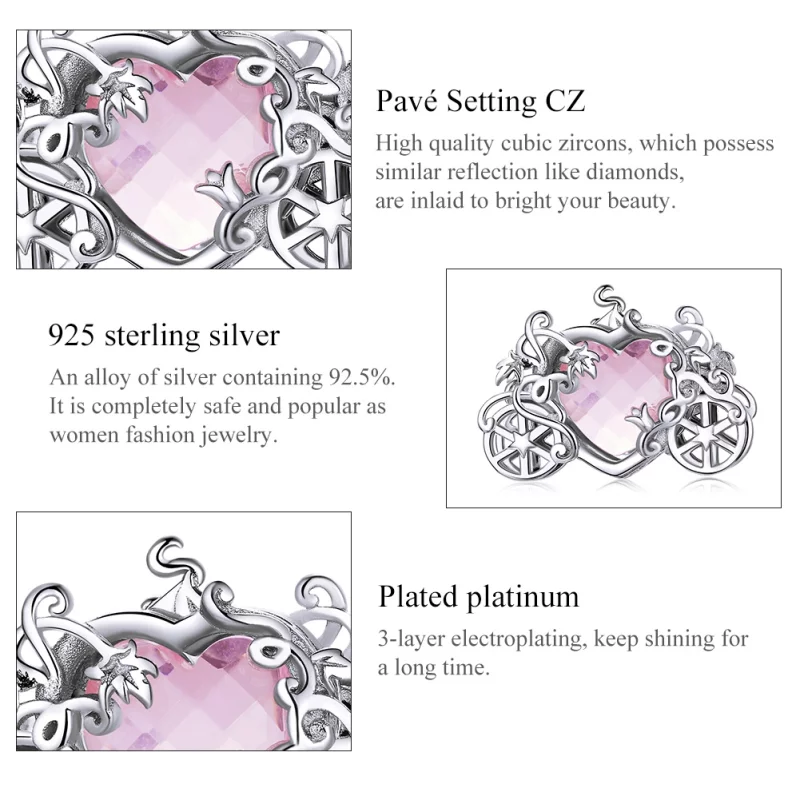 (image pour) Charm Style PANDORA Chariot magique - BSC412 - Afficher 7