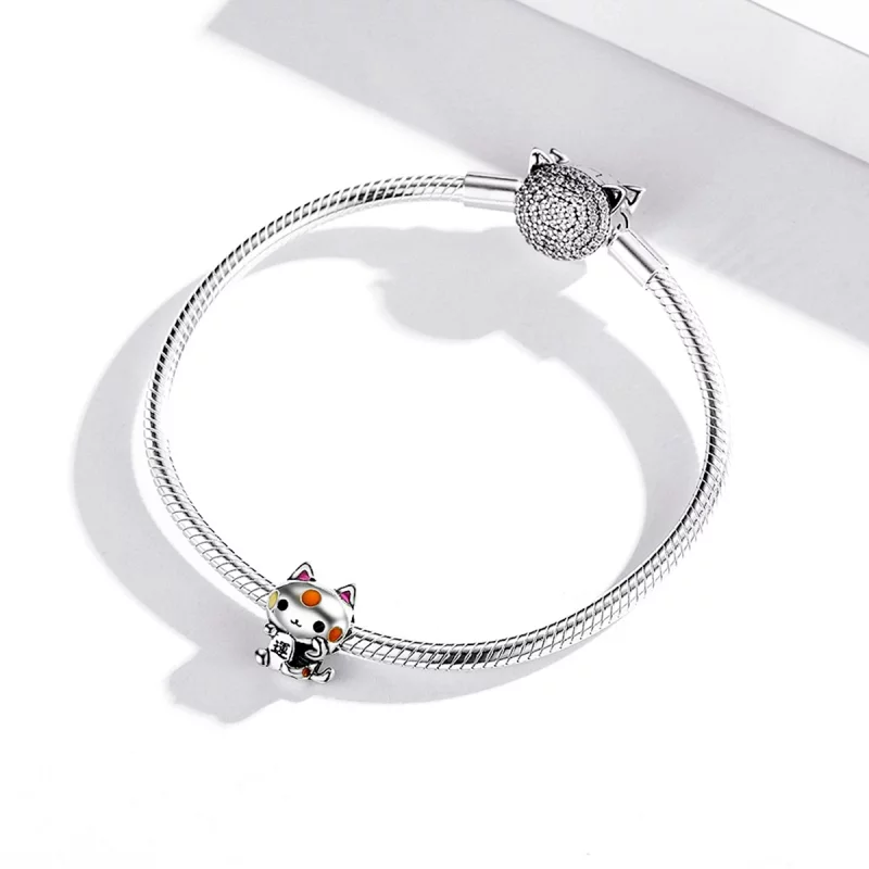 (image pour) Charm Style PANDORA Chat de bon augure - SCC1855 - Afficher 3