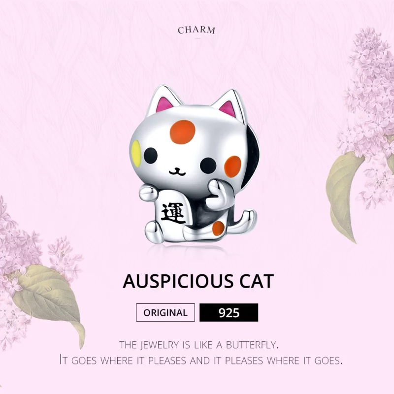 (image pour) Charm Style PANDORA Chat de bon augure - SCC1855 - Afficher 7