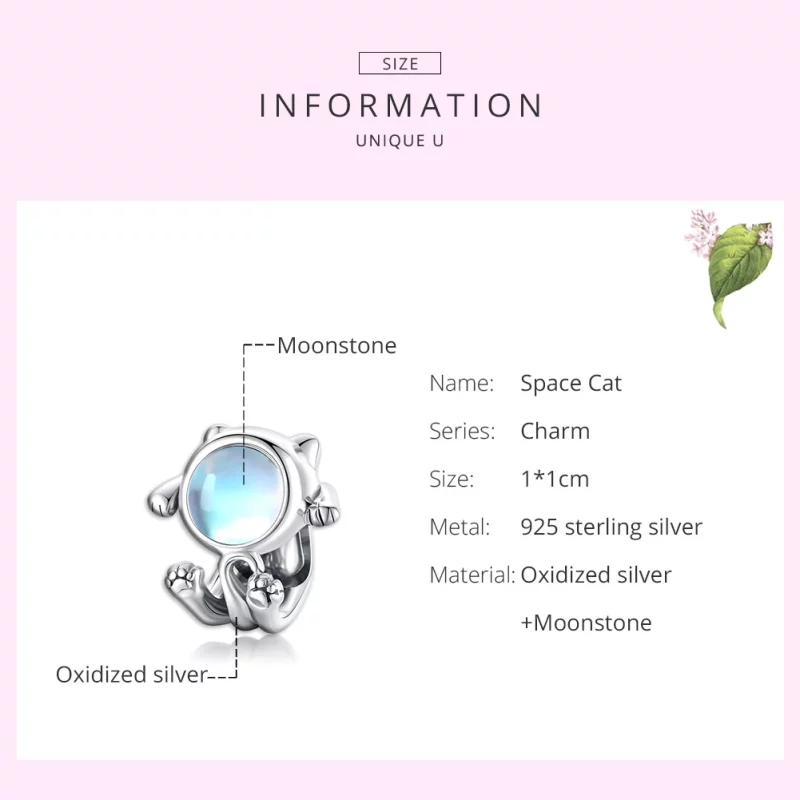 (image pour) Charm Style PANDORA Chat de l'espace - SCC1697 - Afficher 7