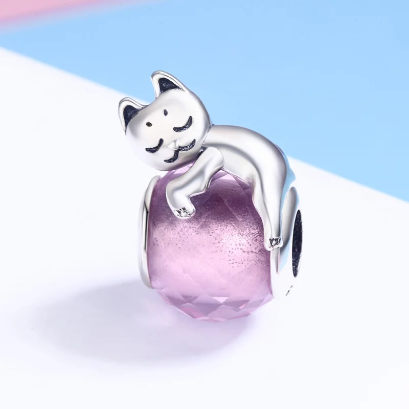 (image pour) Charm Style PANDORA Chat endormi - SCC447 - Afficher 3