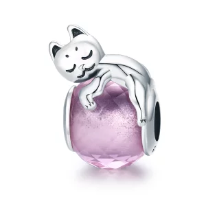 (image pour) Charm Style PANDORA Chat endormi - SCC447