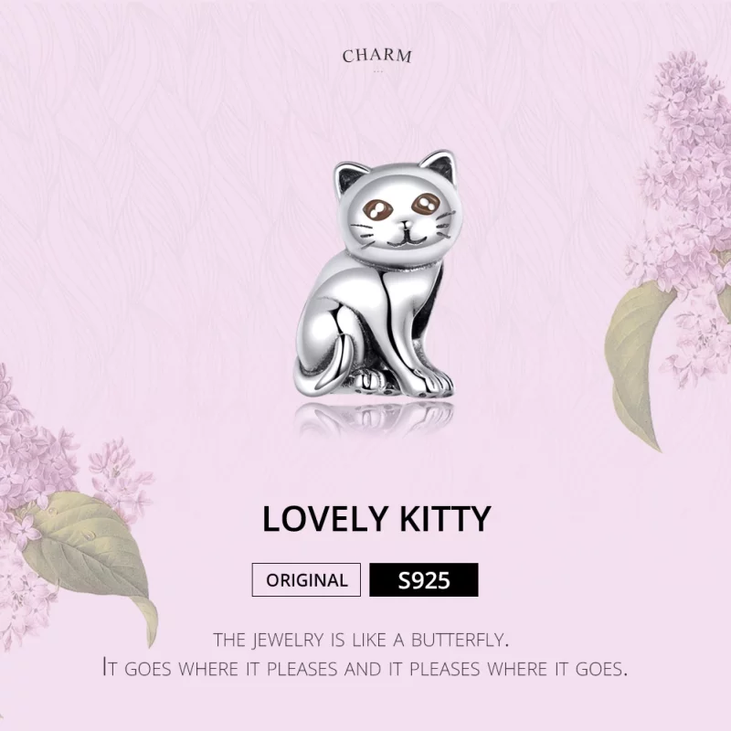 (image pour) Charm Style PANDORA Chat mignon - SCC1305 - Afficher 3