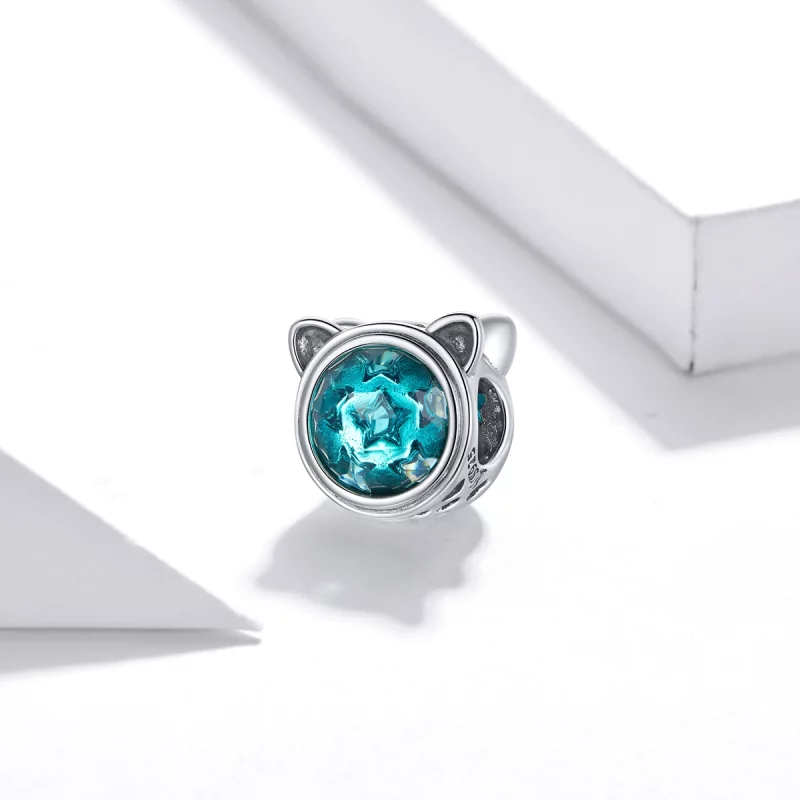 (image pour) Charm Style PANDORA Chat sarcelle - SCC1800 - Afficher 2